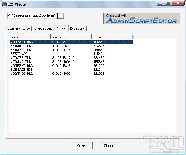 MSI,MSI Viewer,MSI浏览器
