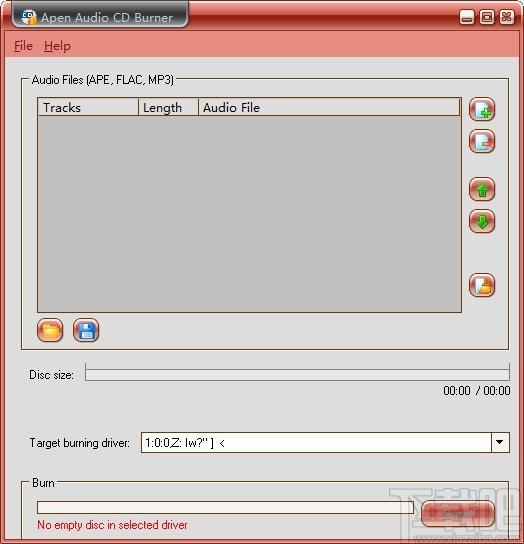 Apen Audio CD Burner下载,音频CD刻录工具,音频CD刻录