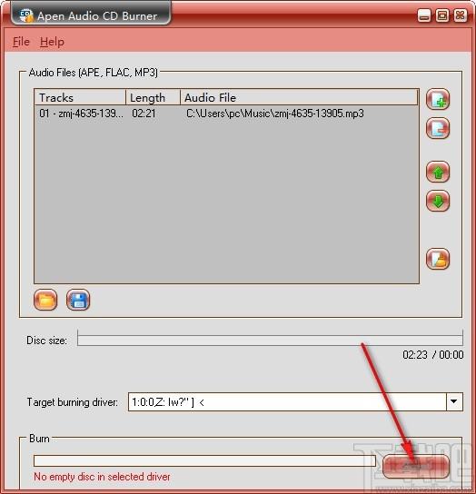 Apen Audio CD Burner下载,音频CD刻录工具,音频CD刻录