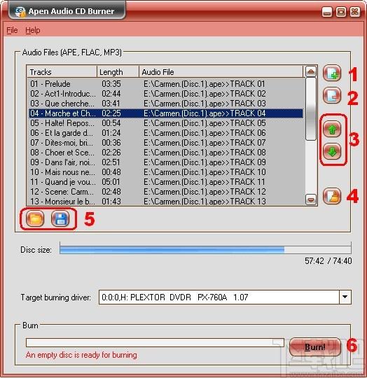 Apen Audio CD Burner下载,音频CD刻录工具,音频CD刻录