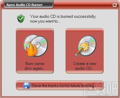 Apen Audio CD Burner下载,音频CD刻录工具,音频CD刻录