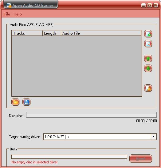 Apen Audio CD Burner下载,音频CD刻录工具,音频CD刻录