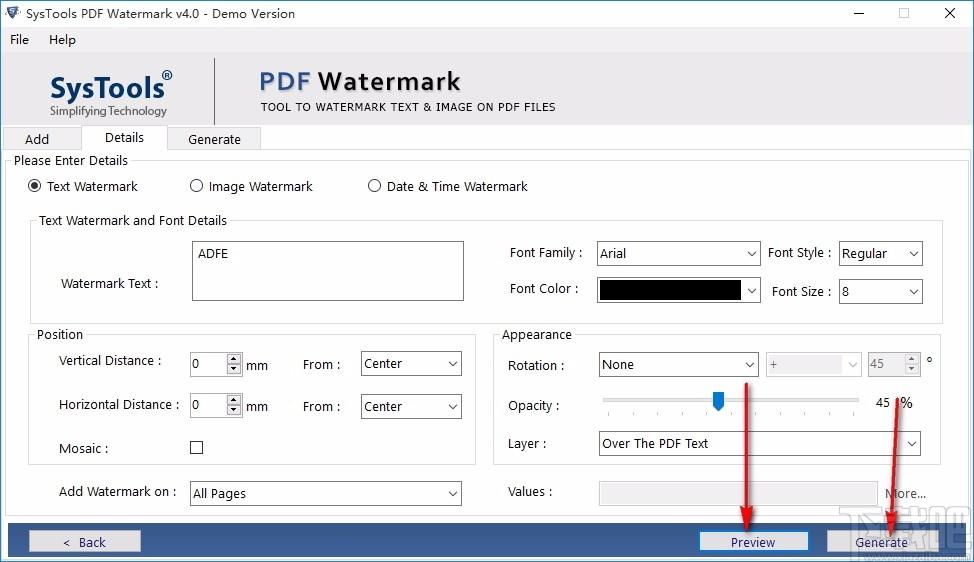 SysTools PDF Watermark下载,PDF水印添加工具,PDF水印添加