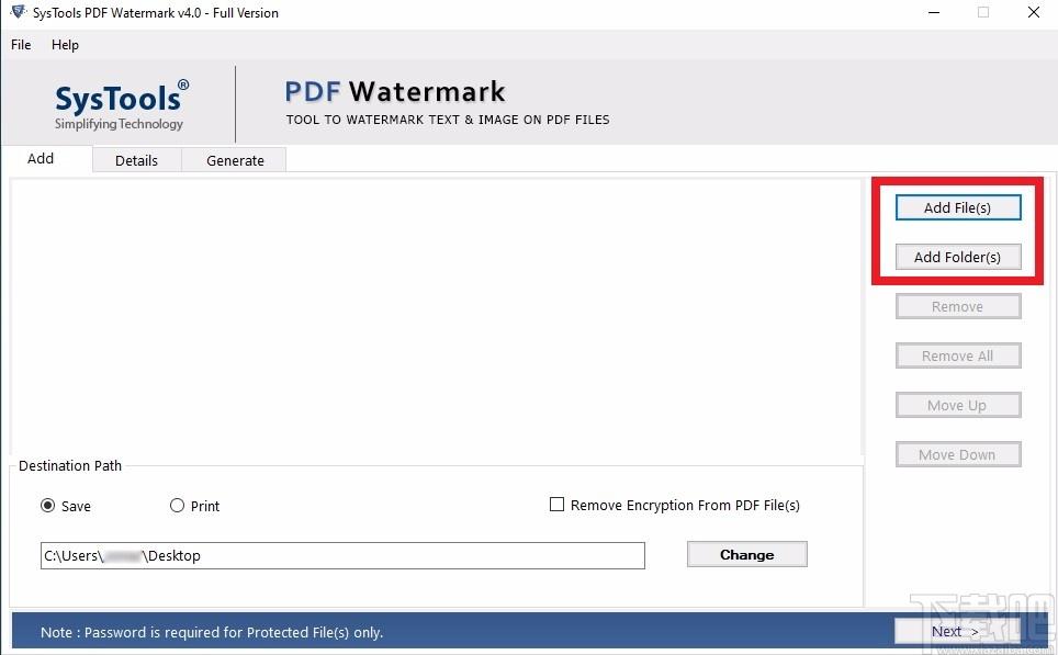 SysTools PDF Watermark下载,PDF水印添加工具,PDF水印添加