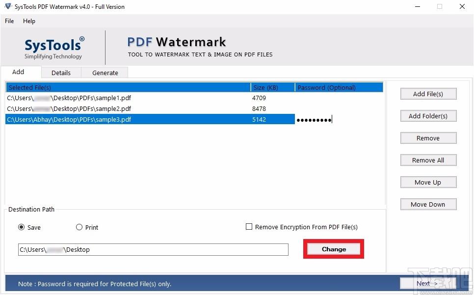 SysTools PDF Watermark下载,PDF水印添加工具,PDF水印添加